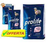 Prolife Chien Sensible Adulte Moyen Grand - Porc Et Riz 10 KG (PORC) NEUF