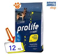 Prolife Chien Smart Adult Medium Grandes Poulet Et Riz Nourriture Sec 12 KG