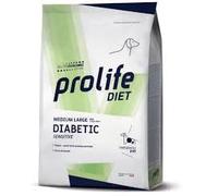 Prolife Diabetic Dog Adult Medium 2kg, aliment diététique pour chiens adultes de taille moyenne avec diabète sucré goût POISSON.