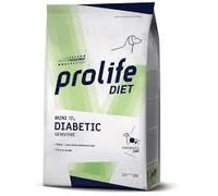 Prolife Diabetic Dog Mini Adult 1,5 kg, nourriture diététique pour chiens adultes de petite taille avec diabète sucré goût POISSON.