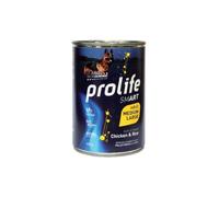 Prolife dog Smart adult,aliment complet pour chien adulte goût poulet frais et riz | 6 boîtes de 400 grammes chacune.