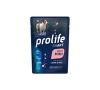 Prolife dog smart adult mini agneau frais avec riz 100 g/12 sachets de 100 g.
