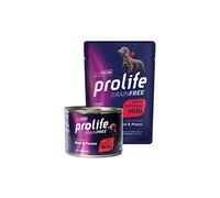 Prolife Grain Free Adult Sensitive Boeuf & Pommes de Terre - Mini. Sachets de 100 GR. en Lot de 10 pièces.