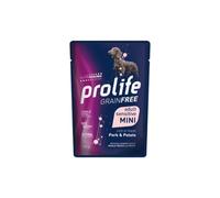 Prolife humide aliment pour chiens monoprotéines sensibles grainfree adulte mini porc et pommes de terre 100 g | 12 sachets de 100 g chacun