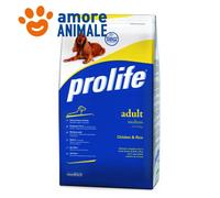 Prolife Medium Poulet Et Riz 12 Kg (Ex Format 15 Kg) - Croquettes Chiens Adultes