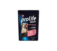 Prolife Snack Chien Adult Sensitive Goût Agneau, collations pour chiens adultes de toutes tailles sans conservateurs et sans céréales, grainfree, monoprotéique | 3 sachets de 90 grammes chacun.