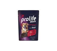 Prolife Snack Chien Adult Sensitive Goût Bœuf, collations pour chiens adultes de toutes tailles sans conservateurs et sans céréales, sans grainfree, monoprotéique | 3 sachets de 90 grammes chacun.