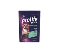 Prolife Snack Chien Adult Sensitive Saveur Saumon, collations pour chiens adultes de toutes tailles sans conservateurs et sans céréales, sans grainfree, monoprotéique | 3 sachets de 90 grammes chacun.