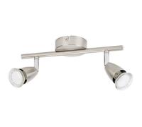 PROLIGHT - Spot led GU10 2x3W acier brossé