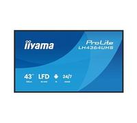 iiyama ProLite LH4364UHS-B1AG - Classe de diagonale 43" (42.5" visualisable) écran LCD rétro-éclairé par LED - signalisation numérique - avec lecteur multimédia SoC intégré - 4K UHD (2160p) 3840 x 216