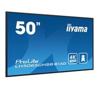 IIYAMA - PUBLIC DISPLAY 50IN 3840X2160 9.5MS LH5065UHSB-B1AG 5000:1 HDMI DP
