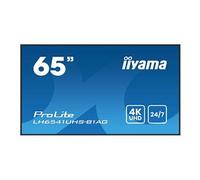 IIYAMA LH6541UHS-B1AG 65inch 3840x2160 4K UHD IPS panel 1perc Haze Landscape and Portrait mode Speakers 2x 10W 3x HDMI