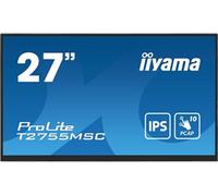 iiyama ProLite T2755MSC-B1 - Écran LED - 27" - écran tactile - 1920 x 1080 Full HD (1080p) @ 60 Hz - IPS - 400 cd/m² - 1000:1 - 5 ms - HDMI, DisplayPort - haut-parleurs - noir, mat Noir, Mat