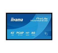 iiyama ProLite T4329AS-B1AG - Classe de diagonale 43" (42.5" visualisable) écran LCD rétro-éclairé par LED - signalisation numérique - avec écran tactile (multi-touches) - 4K UHD (2160p) 3840 x 2160 -