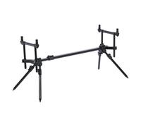 Prologic C-Series Convertible 2 Rod Pod Support pour canne à pêche à la carpe en acier allié Noir Montage en surface