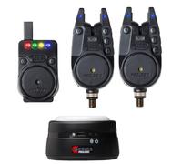 Prologic C-Series Pro Alarm Lot de 2 + 1 + 1 All Blue - Lot de détecteurs de touche pour la pêche à la carpe - Accessoires de pêche