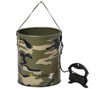 PROLOGIC Seau à eau pour pêche à la carpe Motif camouflage Taille L 8,6 l