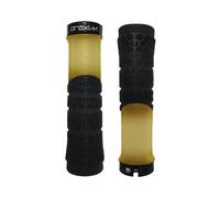 PROLOGUE BOUTONS PROXIM X-SHRED LOCK-ON VTT CYCLISME NOIR CAOUTCHOUC NATUREL
