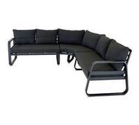 PROLOISIRS Canapé d'angle - TONIO - Aluminium époxy - Graphite Graphite G