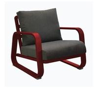 Fauteuil bas de jardin aluminium avec coussins - Antonino