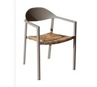 Fauteuil de jardin empilable aluminium et résine synthétique - Bage