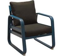- Fauteuil extérieur lounge en aluminium Tonio bleu