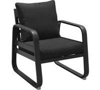 Proloisirs - Fauteuil extérieur lounge en aluminium Tonio graphite Graphite