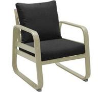 Proloisirs - Fauteuil extérieur lounge en aluminium Tonio sauge