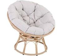 Proloisirs - Fauteuil pivotant en résine Love G