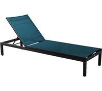 Bain de soleil aluminium et toile avec roues - Théma