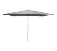 Proloisirs - Parasol avec mât en bois 300x200 cm Ori gris Gris G