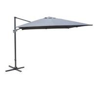 Proloisirs - Parasol déporté en aluminium 3x3m Dom Gris Gris G