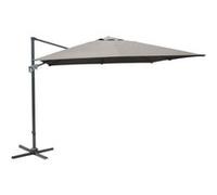 Proloisirs - Parasol déporté en aluminium 3x3m Dom Taupe Taupe G