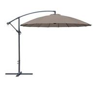 PROLOISIRS PROLOISIRS Parasol alu rond déporté 300 Pagode taupe