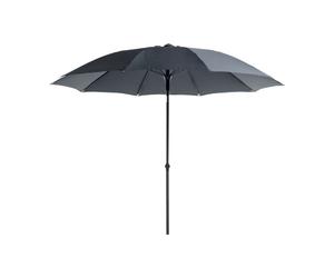 PROLOISIRS Parasol droit en fibre de verre gris - Diamètre 270 cm