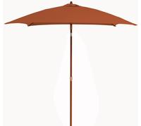 PROLOISIRS-Parasol en aluminium droit inclinable Proloisirs Sienne - 2 x 2 m