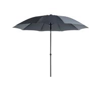 ProLoisirs Parasol en fibre, diamètre 270 cm, gris