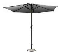 Parasol 300 cm - manivelle - Gris / gris