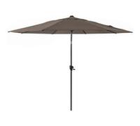 Proloisirs - Parasol rond en aluminium 3m Castries gris et taupe Gris G