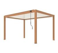 PROLOISIRS Pergola Bioclimatique Mira 3x4 - Aluminium - Heat et Crème - Solaire Crème G