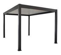 PROLOISIRS Pergola - Zephir Pool House 3x4 Alu et Lames - Gris