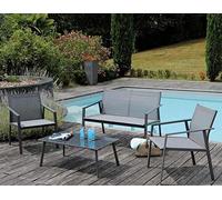 Proloisirs Salon détente Jardin en Aluminium Alicia