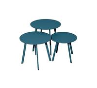 Proloisirs Table Basse de Jardin en Acier Massai 45 cm Bleu