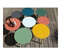 Proloisirs - Table basse de jardin en acier Massai 50 cm blanc Blanc G