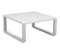 Proloisirs - Table basse de jardin en aluminium 80x80 cm Tonio blanc Blanc G
