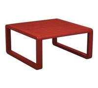 Proloisirs - Table basse de jardin en aluminium 80x80 cm Tonio rouge Rouge G