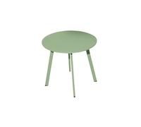 Proloisirs Table Basse de Jardin Massaï en Acier époxy Vert Light - ø 40 cm