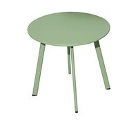 Proloisirs Table Basse de Jardin Massaï en Acier époxy Vert Light - ø 45 cm