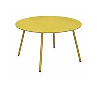 Table basse de jardin ronde acier cataphorèse - Rio - Ø 70 cm