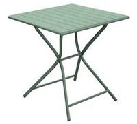 Table de jardin pliante aluminium - Globe - L.70 x l.70 cm - 2 personnes